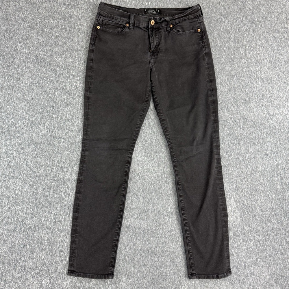 Lucky Brand Sofia Skinny Jeans Women's 10/30 Black Stretch Denim‎ Mid Rise